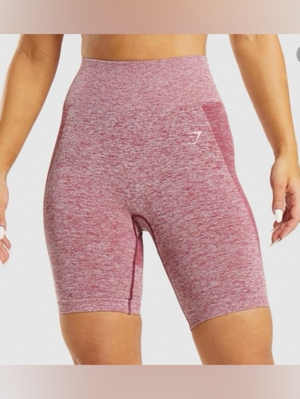 Gymshark Women’s High-Waist Bike Shorts in Heather Rose